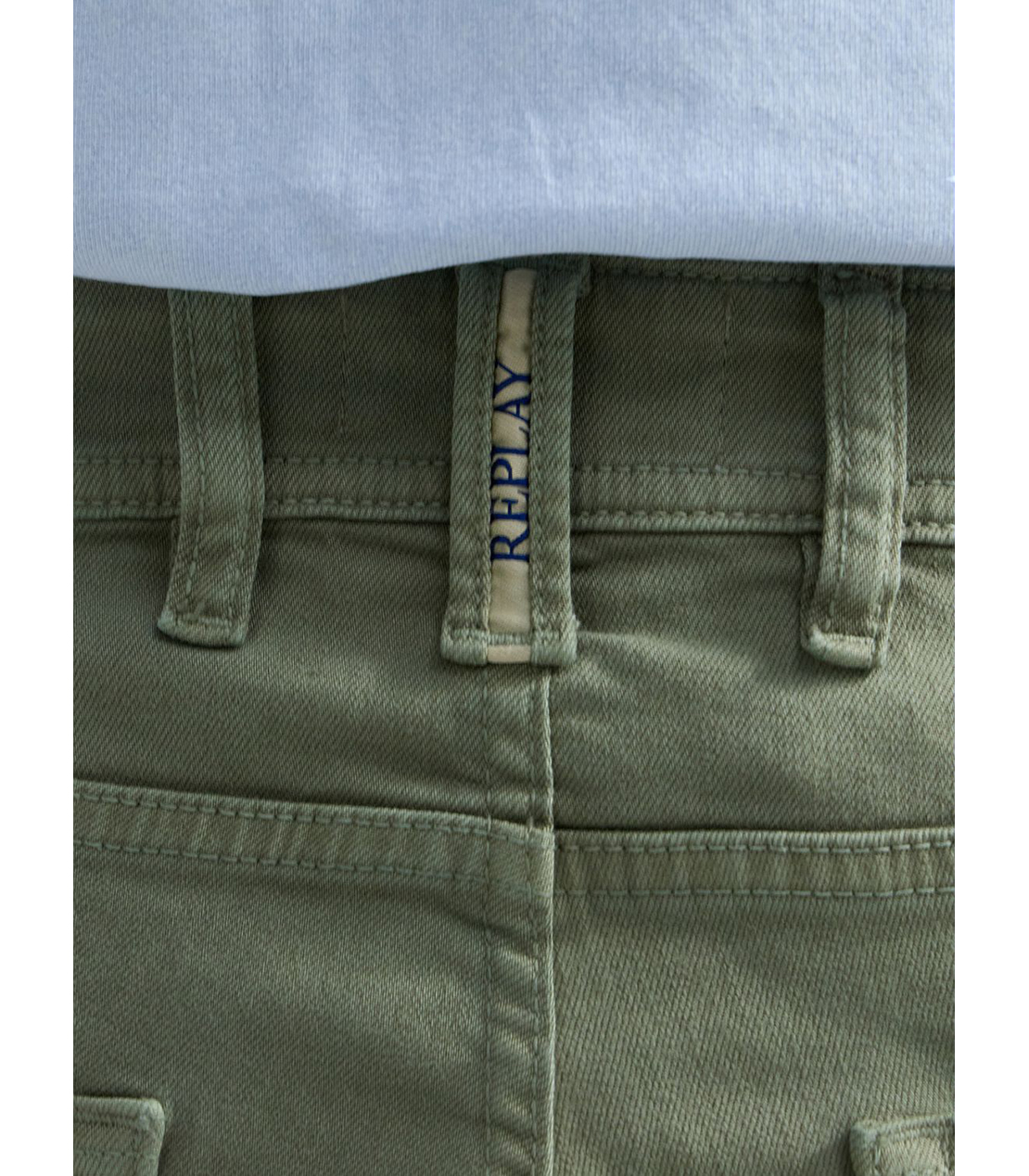 テーパードフィットカラーデニムショーツ 詳細画像 ライトミリタリー 7